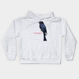 Square-tailed Drongo-Cucko | Surniculus lugubris Kids Hoodie